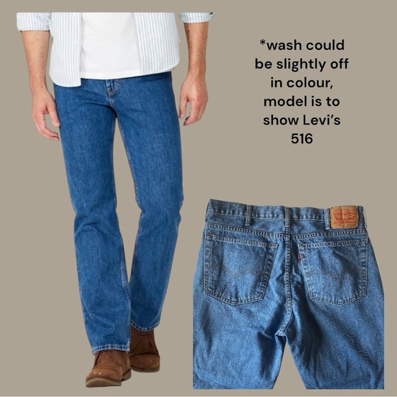 Rare Men’s Levi’s 516 Straight Fit Jeans W38 L30 - Picture 1 of 10